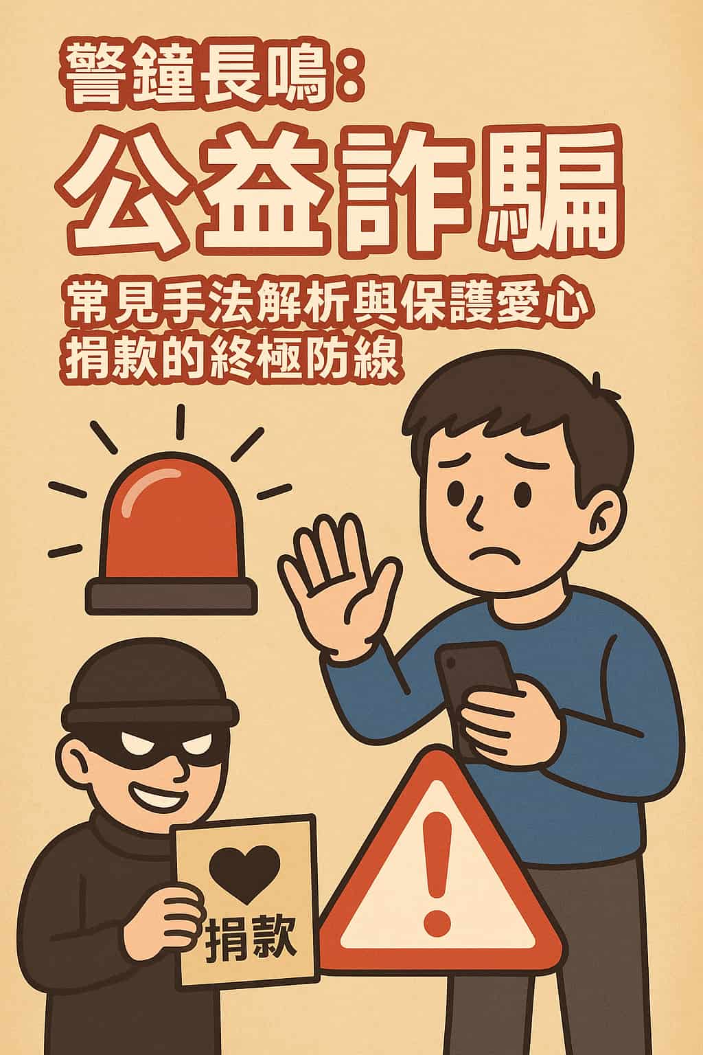 警鐘長鳴：公益詐騙常見手法解析與保護愛心捐款的終極防線